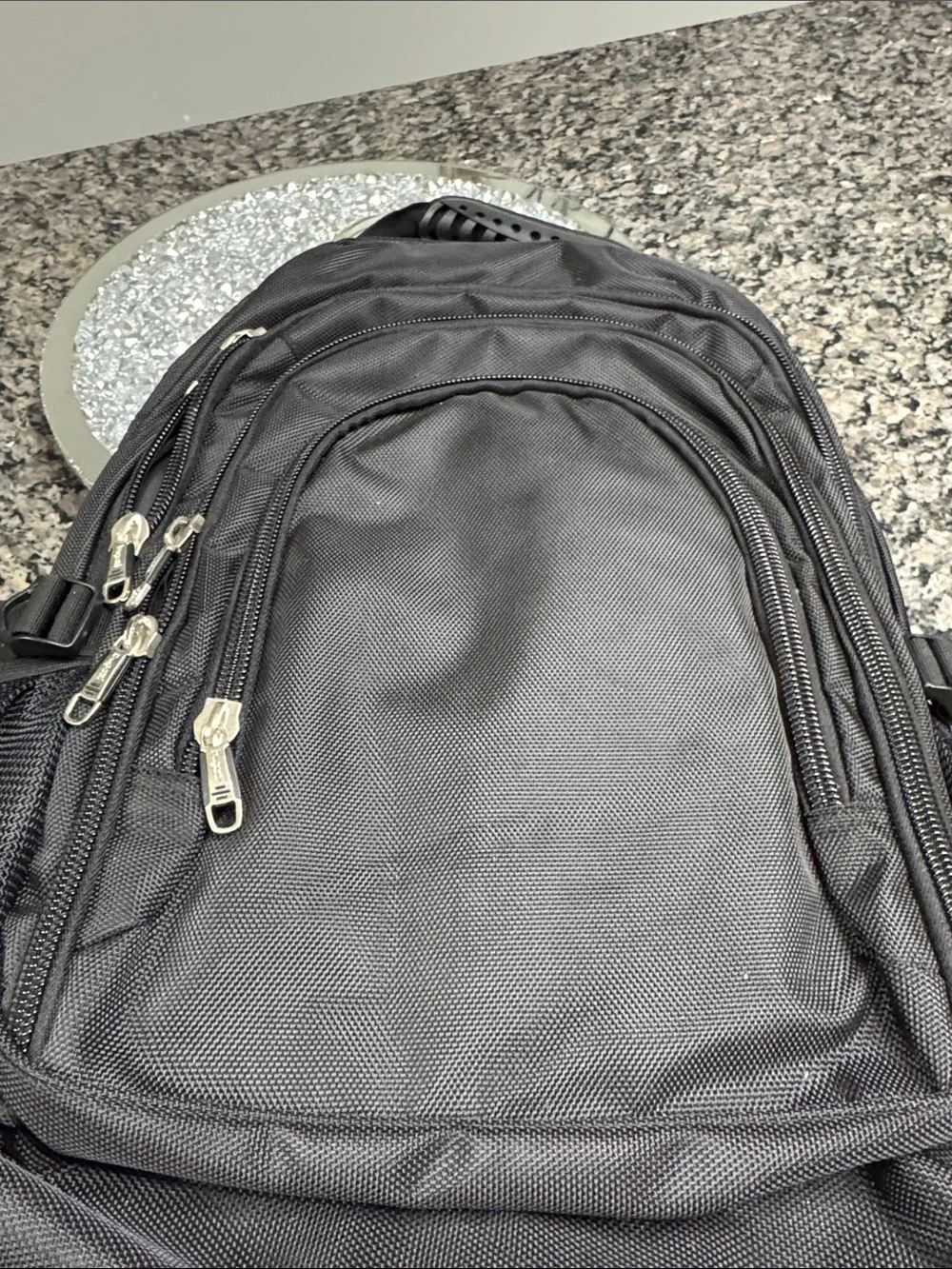Bugatti Black Men's Backpack with Multiple Compartments Laptop backpack NWT